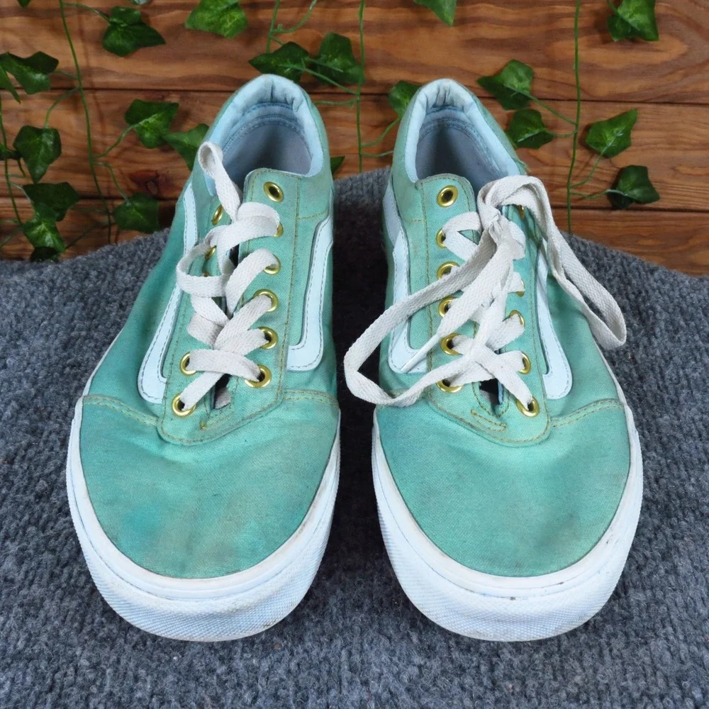 Vans TNT 5 Womens 10 Seafoam Green‎ Suede Low Top Skate Sneakers Casual Shoes
